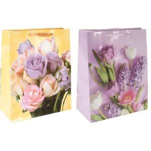 Busta regalo L fiori 77613