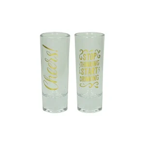 Set of glasses 2X 25ML xmas