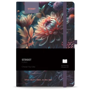 Notebook with elastic band Flowers Blossom B5 96L