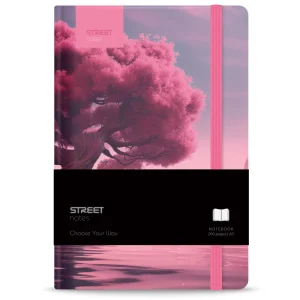 Notebook with elastic band Trees Journey A5 96L
