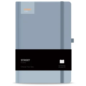 Notebook with elastic band casual blue B5 96L