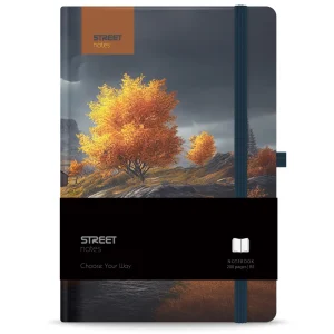 Notebook with elastic band Trees Serenity B5 96L