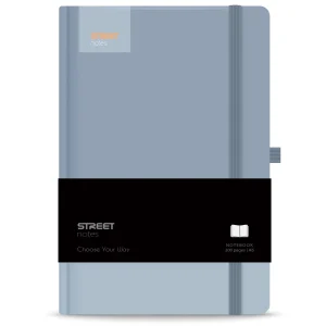 Notebook with elastic band casual blue A6 96L