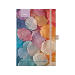 Notebook with elastic band Flowers Medaw A6 96L