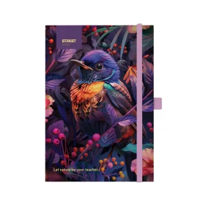 Notebook with elastic band animals Bird A6 96L
