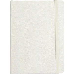 Taccuino con gommino bianco lucido A6 120SH 80G