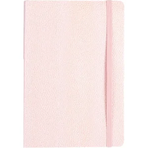Taccuino con gommino rosa lucido A6 120SH 80G
