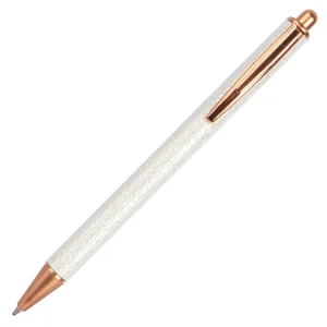 Penna a sfera Shiny White+ custodia