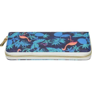 Large PU wallet flamingo