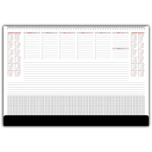 Calendario con tappetino PVC e patella nero 2027