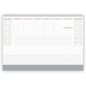 Calendario tappetino PVC arrotolato argento 2026