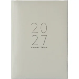 Diary with dates sparkle silver