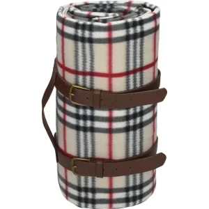 Picnic blanket with ALU pad BERRY fleece