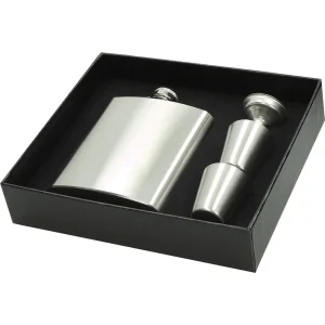Lunch flask set S/S Brandy with 2 glasses