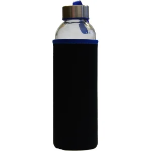 Bottiglia di vetro STREAM 500ml nera/rossa