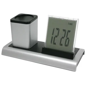 Desk multifunctional digital clock with pot