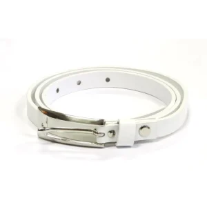 Cintura da donna in pelle bianca 80-110cm