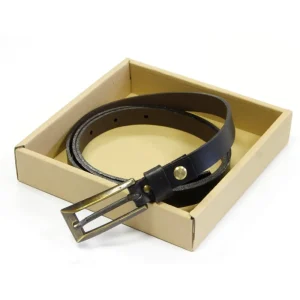 Cintura da donna in pelle nera 80-110cm