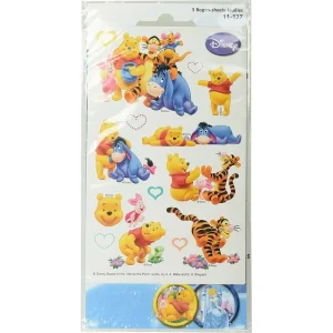 Winnie Pooh with Heart stickers