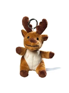 Alce di peluche con portachiavi MBW M160387