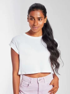Women’s organic crop top T Mantis MAM96