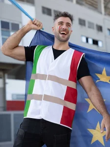 Gilet di sicurezza con bandiera nazionale Korntex NAT