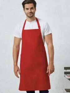 Recycled and organic Fairtrade bib apron Premier PR120