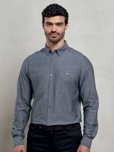 Camicia in chambray biologico Fairtrade da uomo Premier PR247