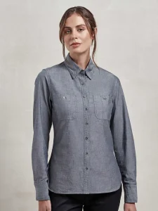 Camicia in chambray biologico Fairtrade da donna Premier PR347