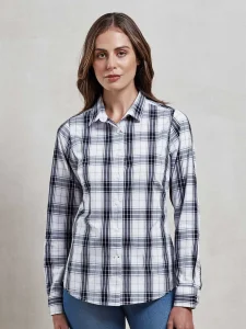 ‘Ginmill’ check – women’s long sleeve cotton shirt Premier PR354