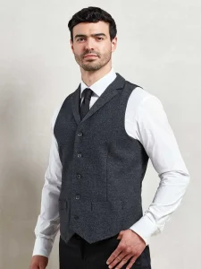 Men’s herringbone waistcoat Premier PR625