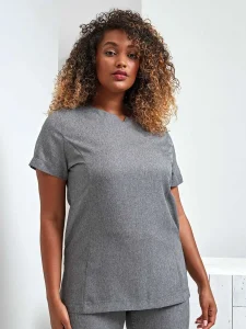 ‘Viola’ linen-look cut neck beauty tunic Premier PR688