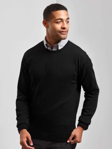 Men’s crew neck cotton-rich knitted sweater Premier PR692