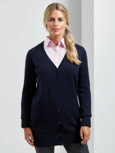 Cardigan lungo in maglia da donna Premier PR698