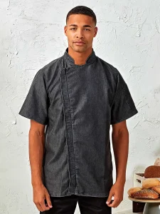 Chef’s zip-close short sleeve jacket Premier PR906