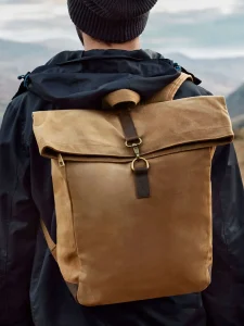 Heritage waxed canvas backpack Quadra QD655