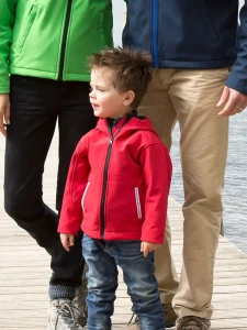 Giacca soft shell con cappuccio junior Result RER224J