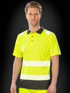 Reciklirana varnostna polo majica Result RER501X