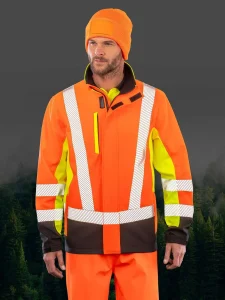 Reciklirani 3-slojni varnostni softshell za potisk Result RER506X