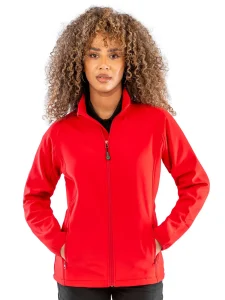 Women’s recycled 2 layer printable softshell jacket Result RER901F