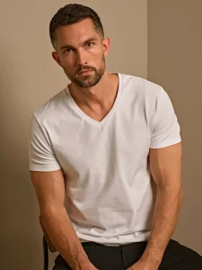 Men’s stretch V-neck tee Tee Jays TJ401