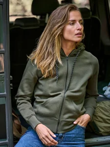 Ženska modna jopa s kapuco in polno zadrgo Tee Jays TJ5436