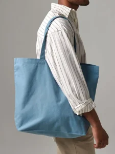 Organic natural dyed maxi bag for life Westford Mill W285