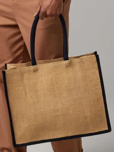 Natural starched jute classic shopper Westford Mill W470